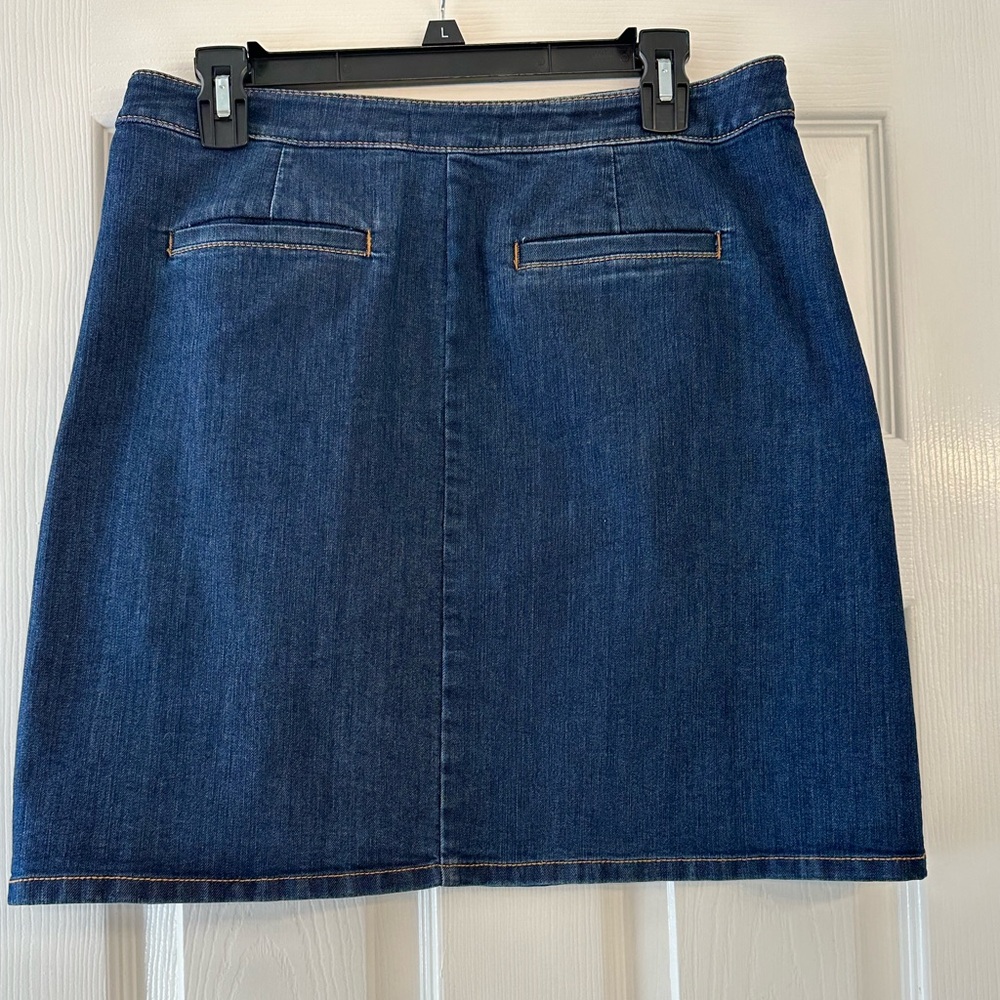 Ann Taylor loft denim skirt - Picture 2 of 5